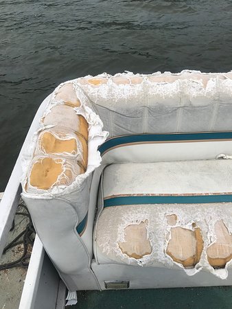 Ripped Boat Cushions